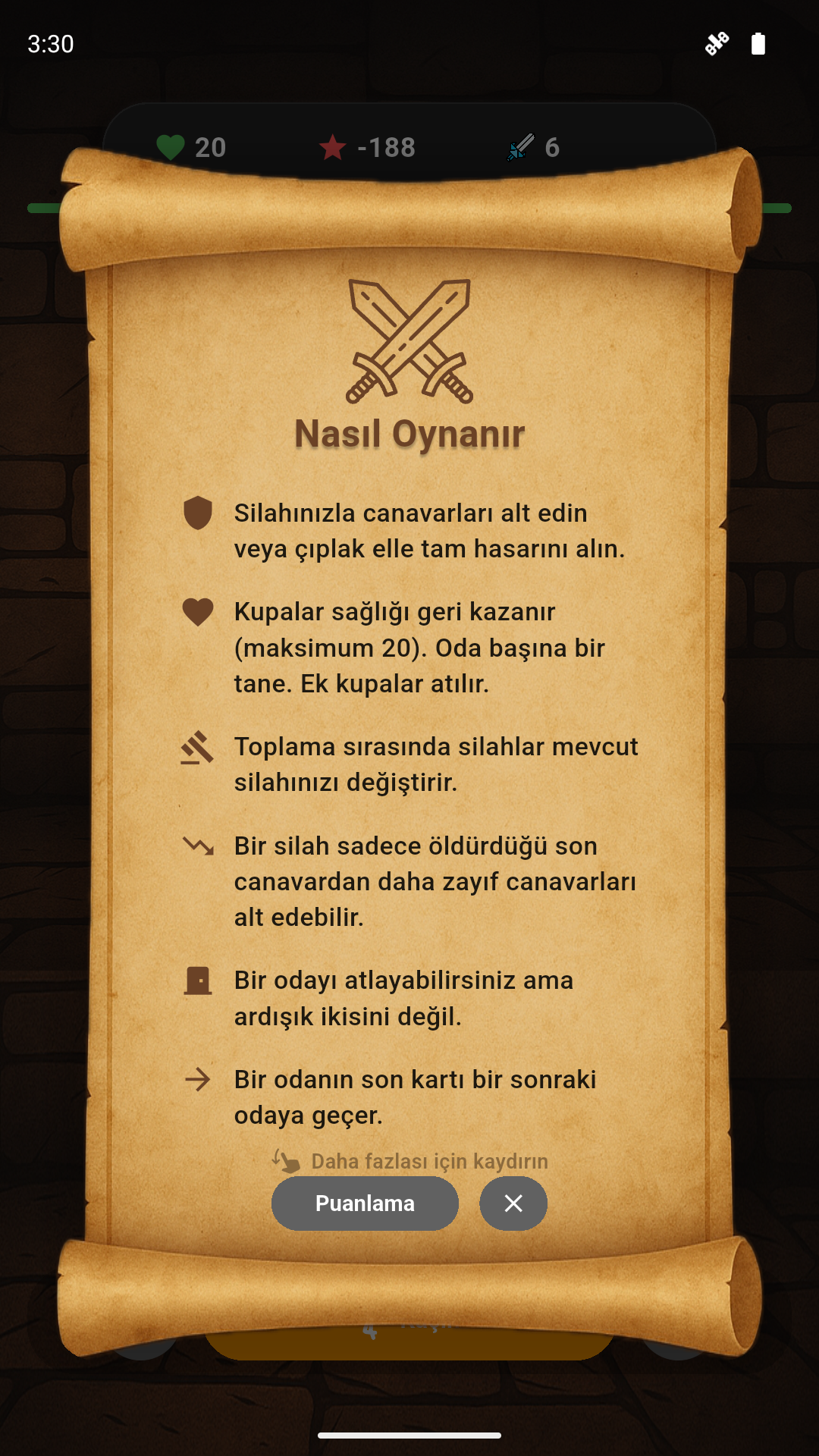 Uygulamadaki kuralları öğrenin